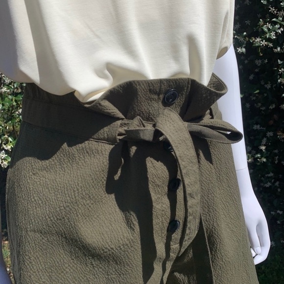 💋NWT Rag & Bone Relaxed Fit High Rise Seersucker Paper Bag Waist Shorts - Picture 7 of 15